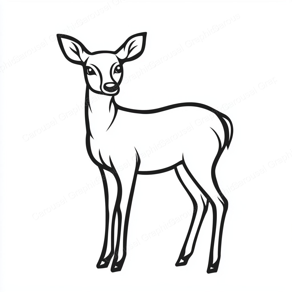 Deer Vector Graphic preview