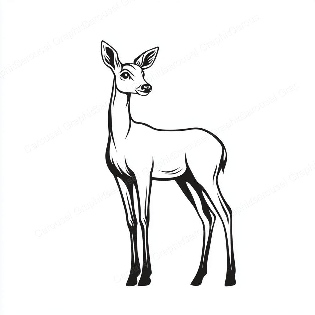 Deer Vector Graphic preview