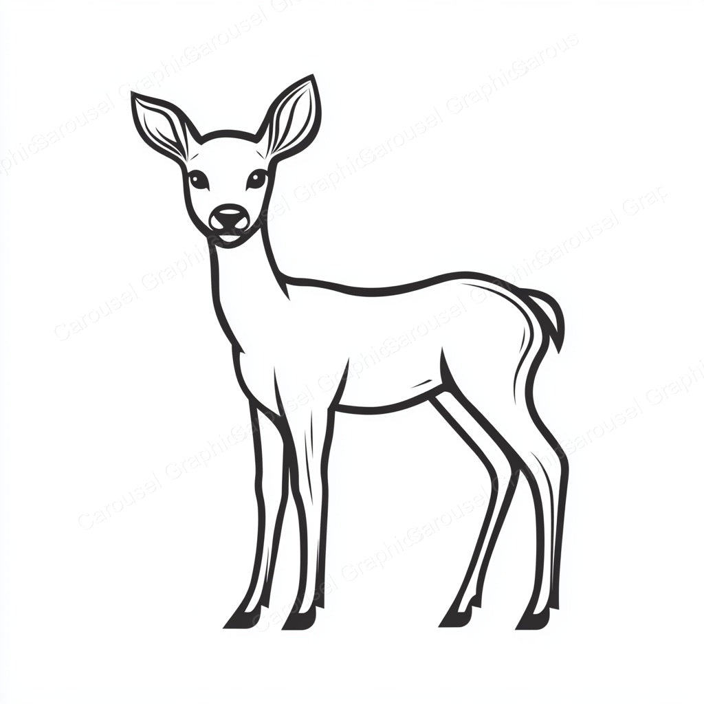 Deer Vector Graphic preview
