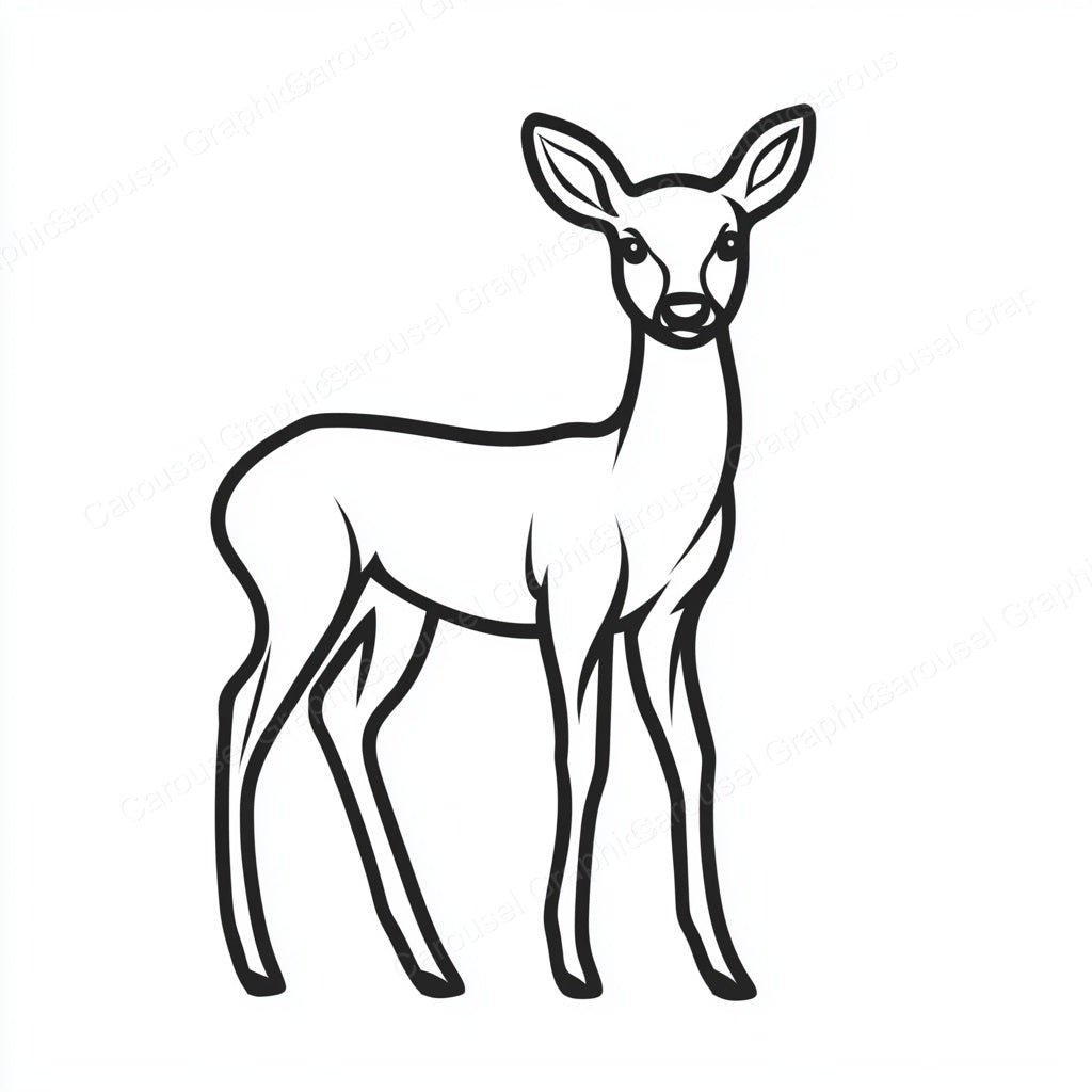 Deer Vector Graphic preview