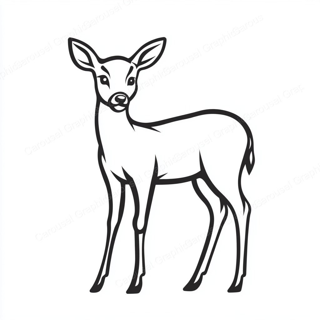 Deer Vector Graphic preview