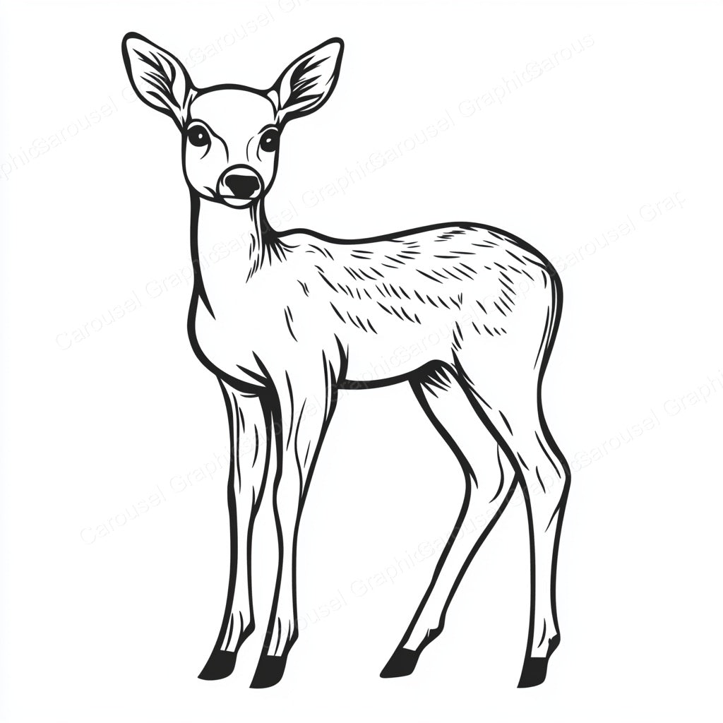 Deer Vector Graphic preview