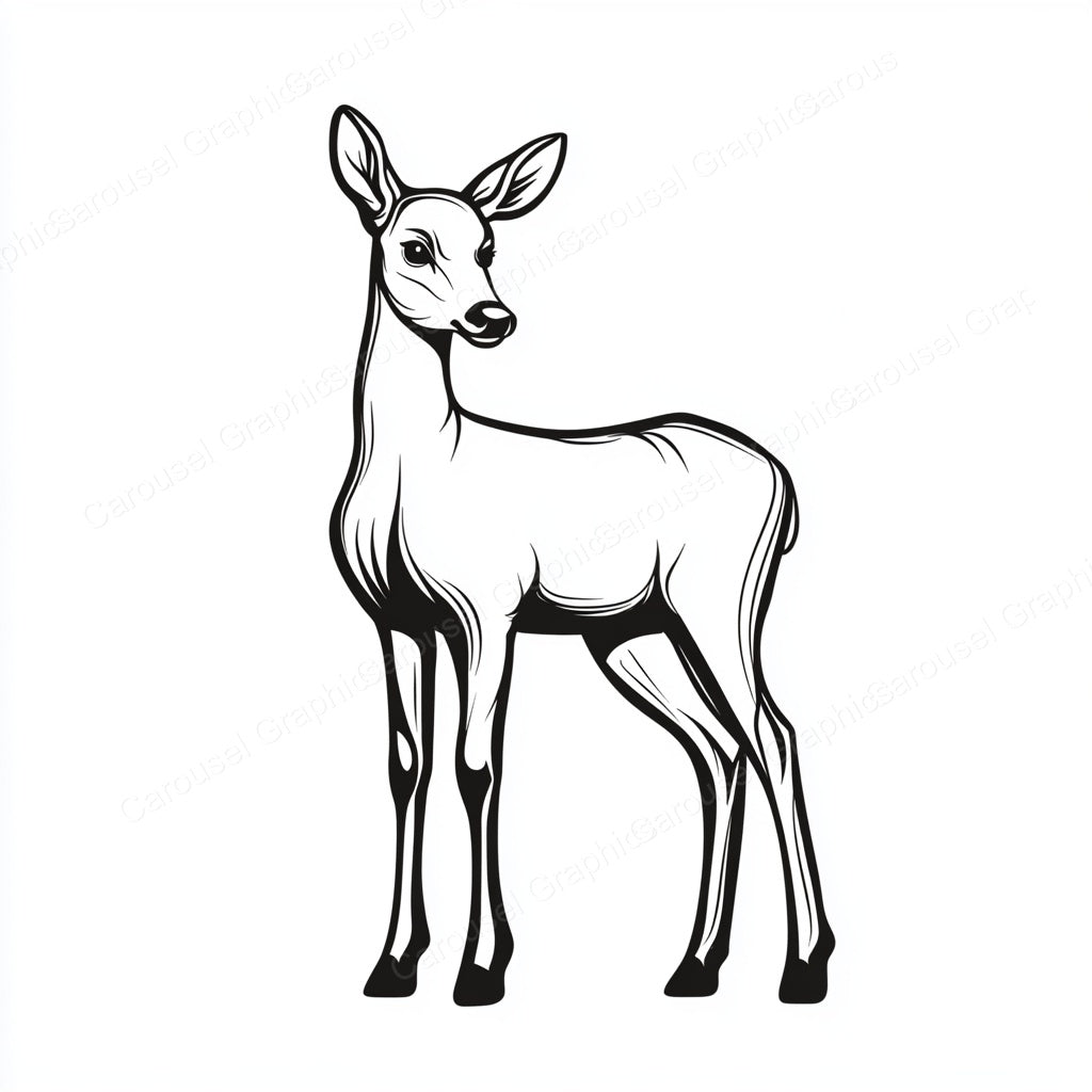 Deer Vector Graphic preview