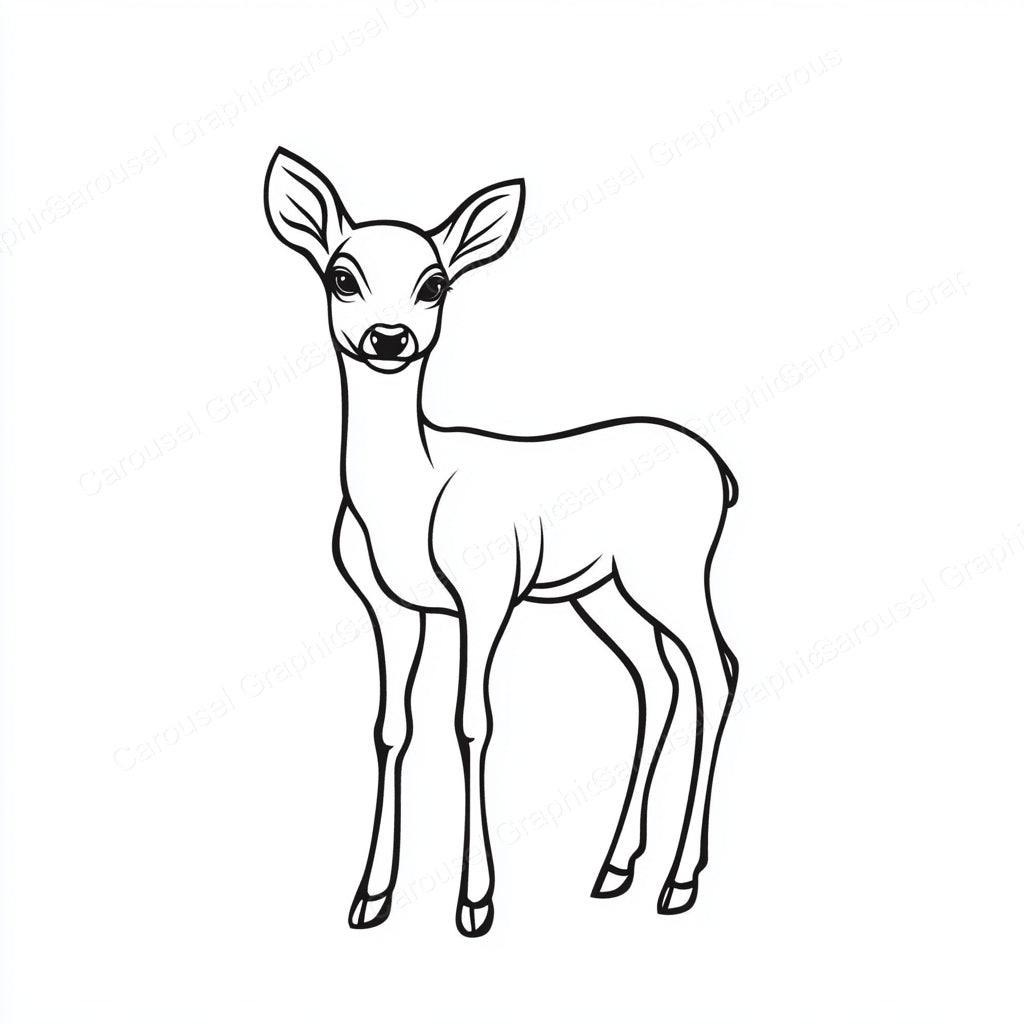 Deer Vector Graphic preview