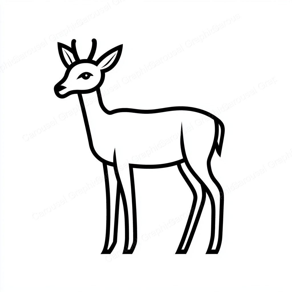 Deer Vector Graphic preview
