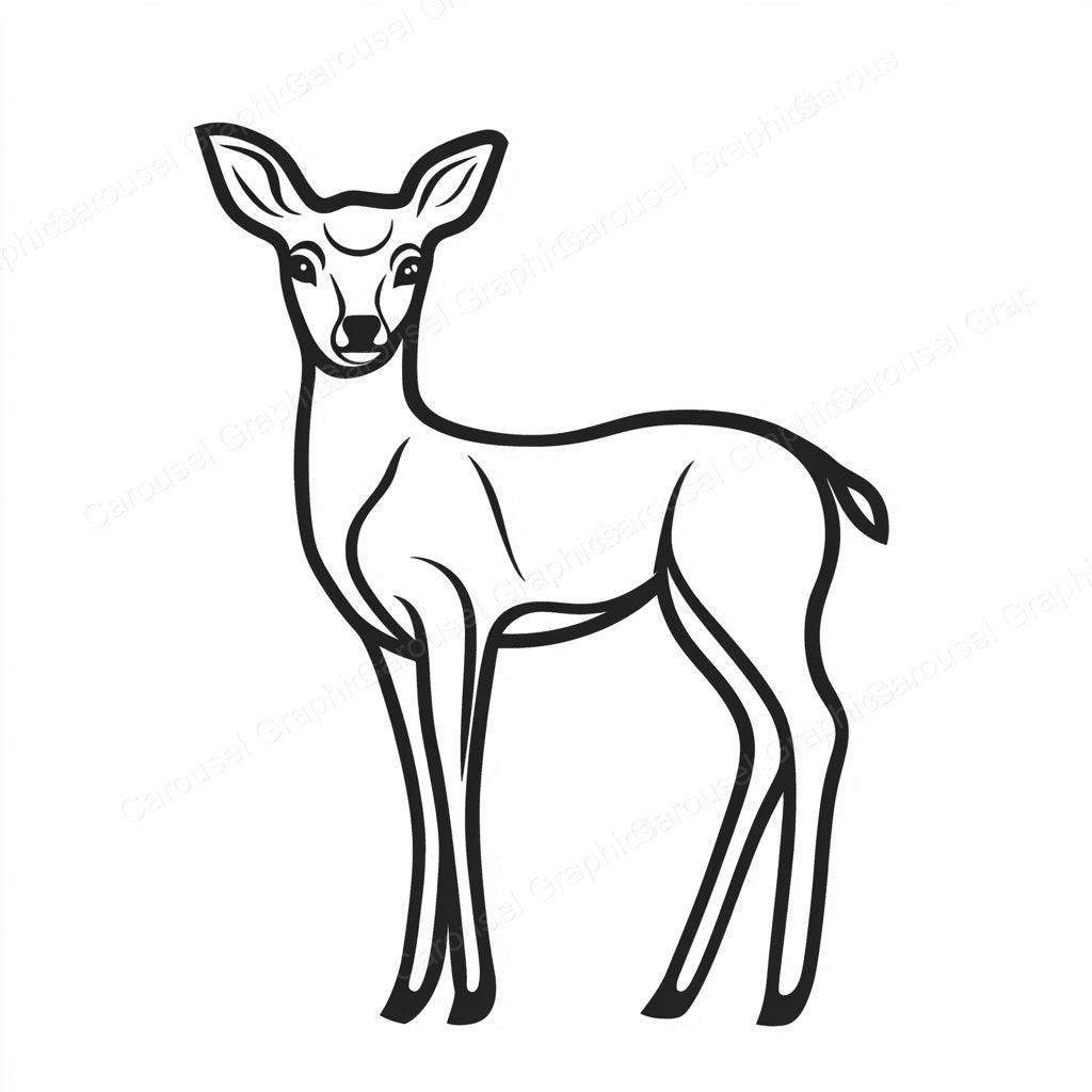 Deer Vector Graphic preview