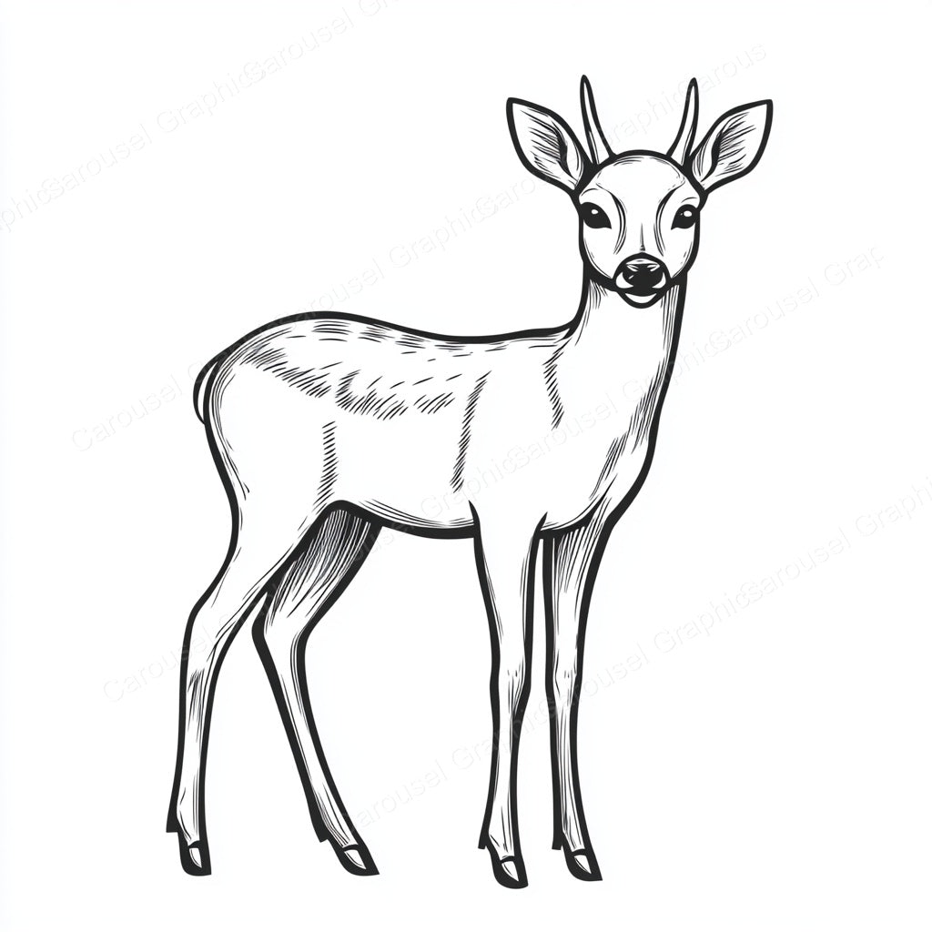 Deer Vector Graphic preview