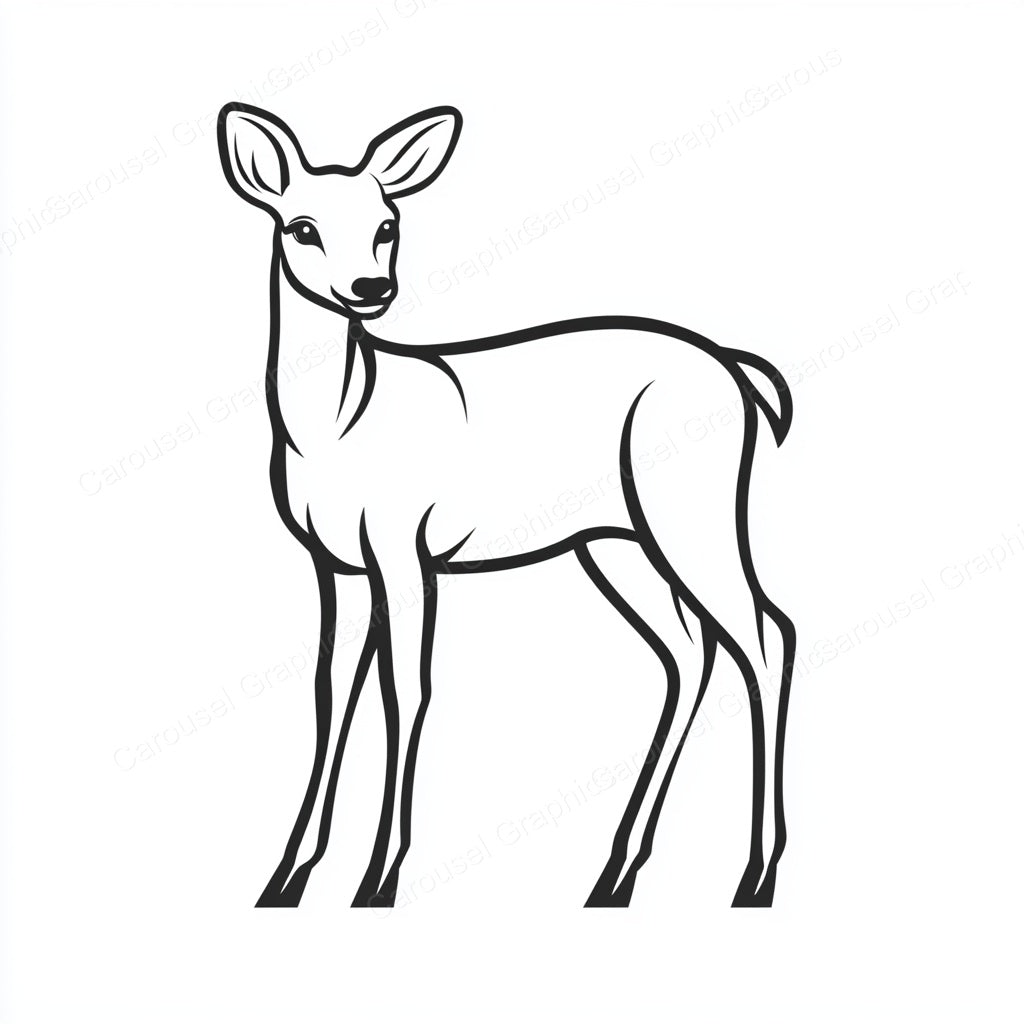 Deer Vector Graphic preview