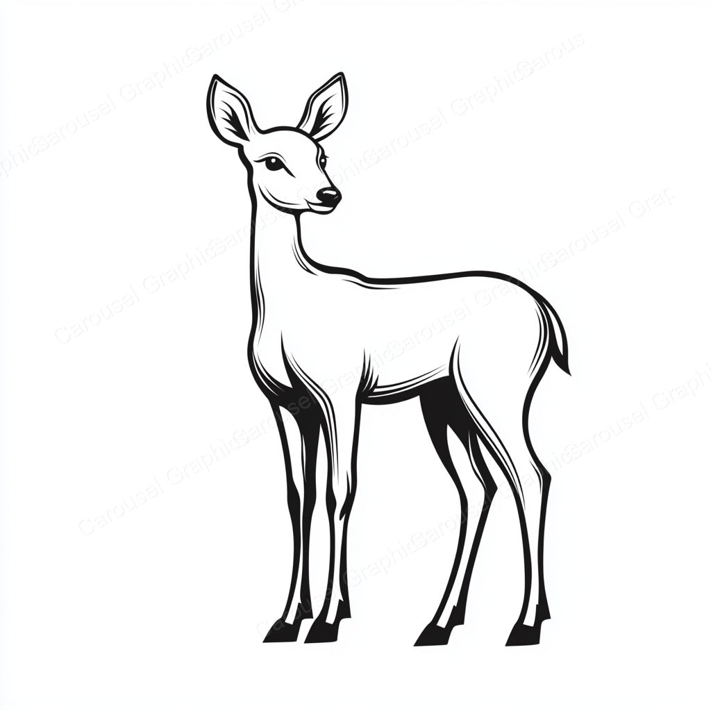Deer Vector Graphic preview