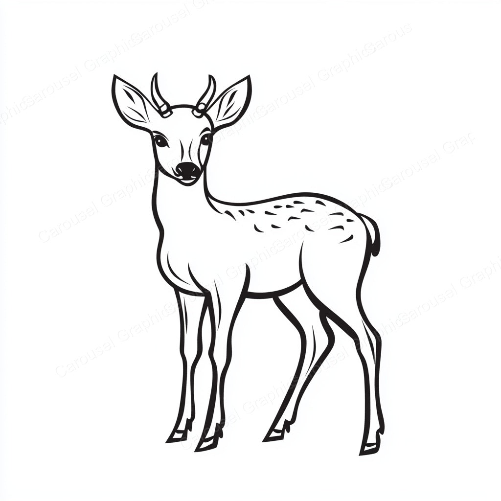 Deer Vector Graphic preview