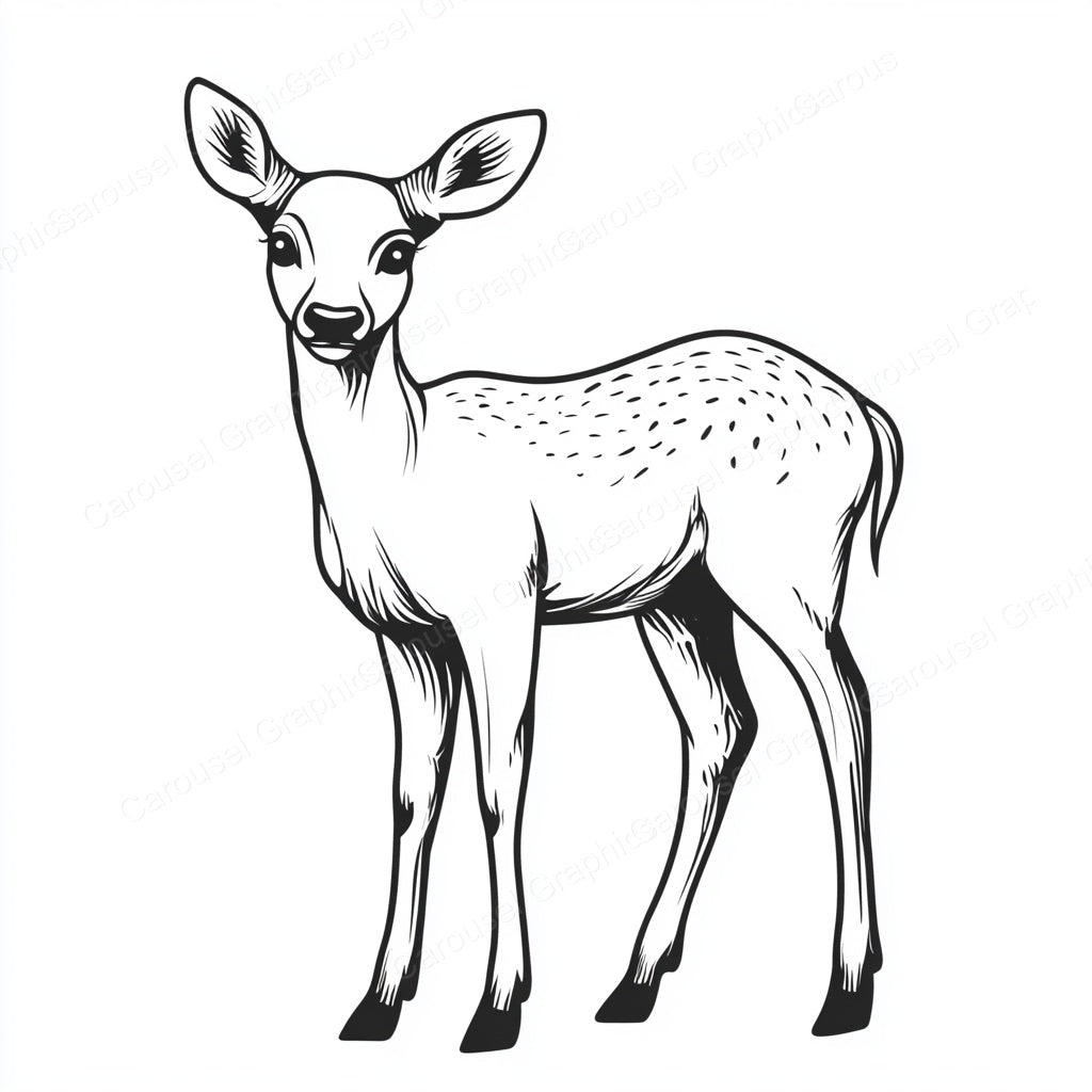 Deer Vector Graphic preview
