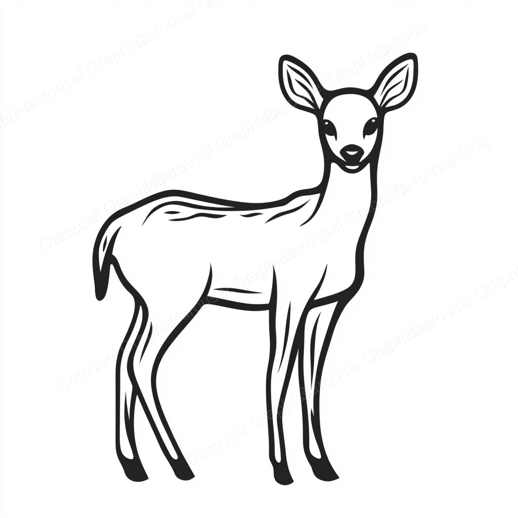 Deer Vector Graphic preview