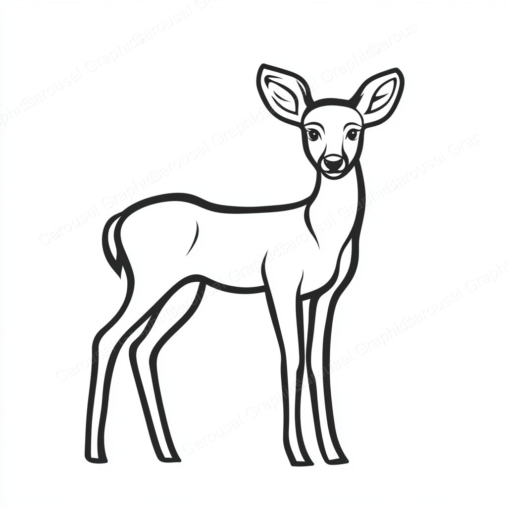 Deer Vector Graphic preview