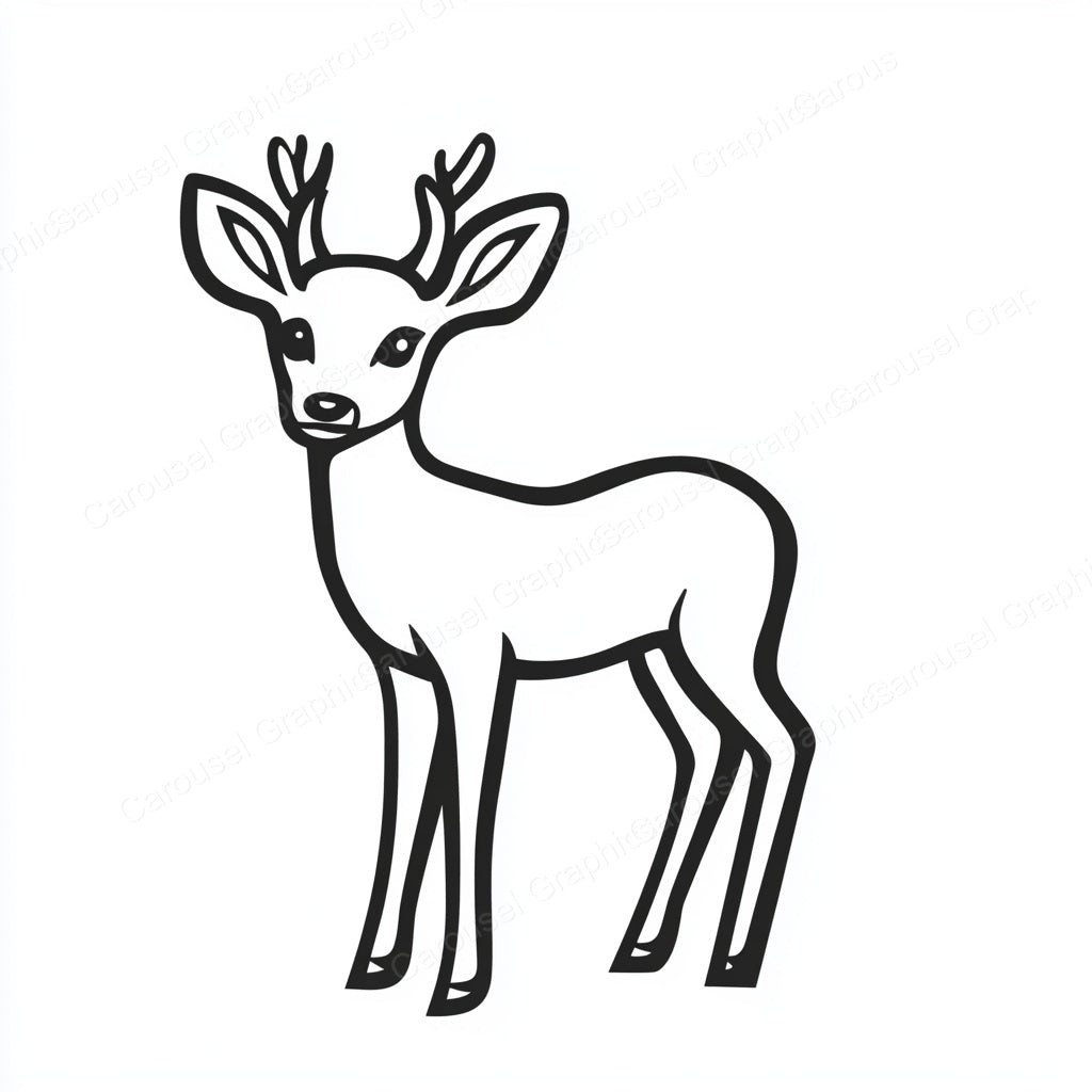 Deer Vector Graphic preview