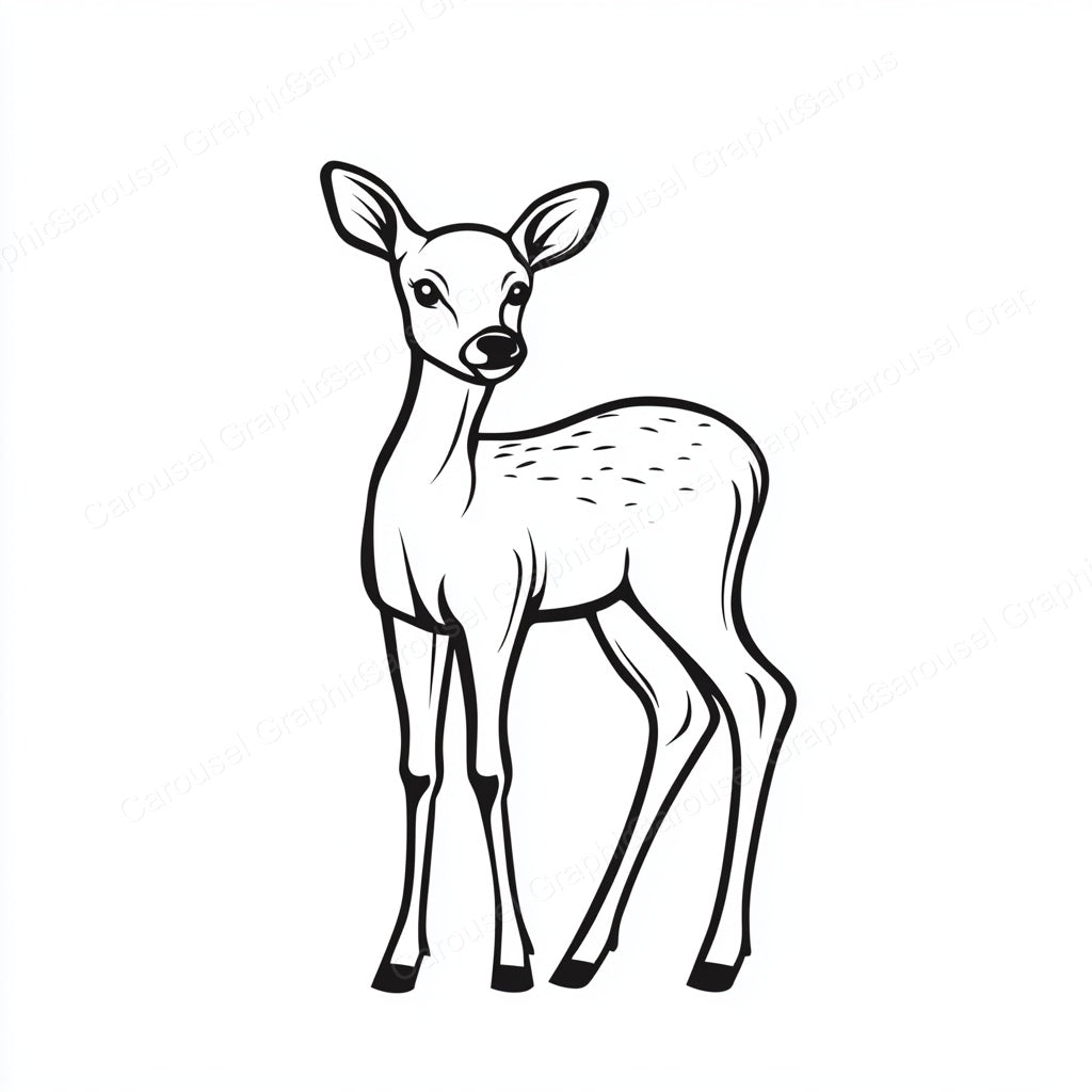 Deer Vector Graphic preview
