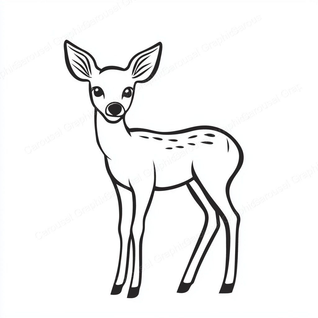 Deer Vector Graphic preview