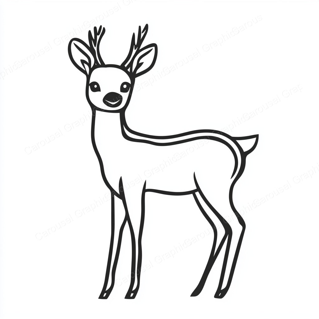 Deer Vector Graphic preview