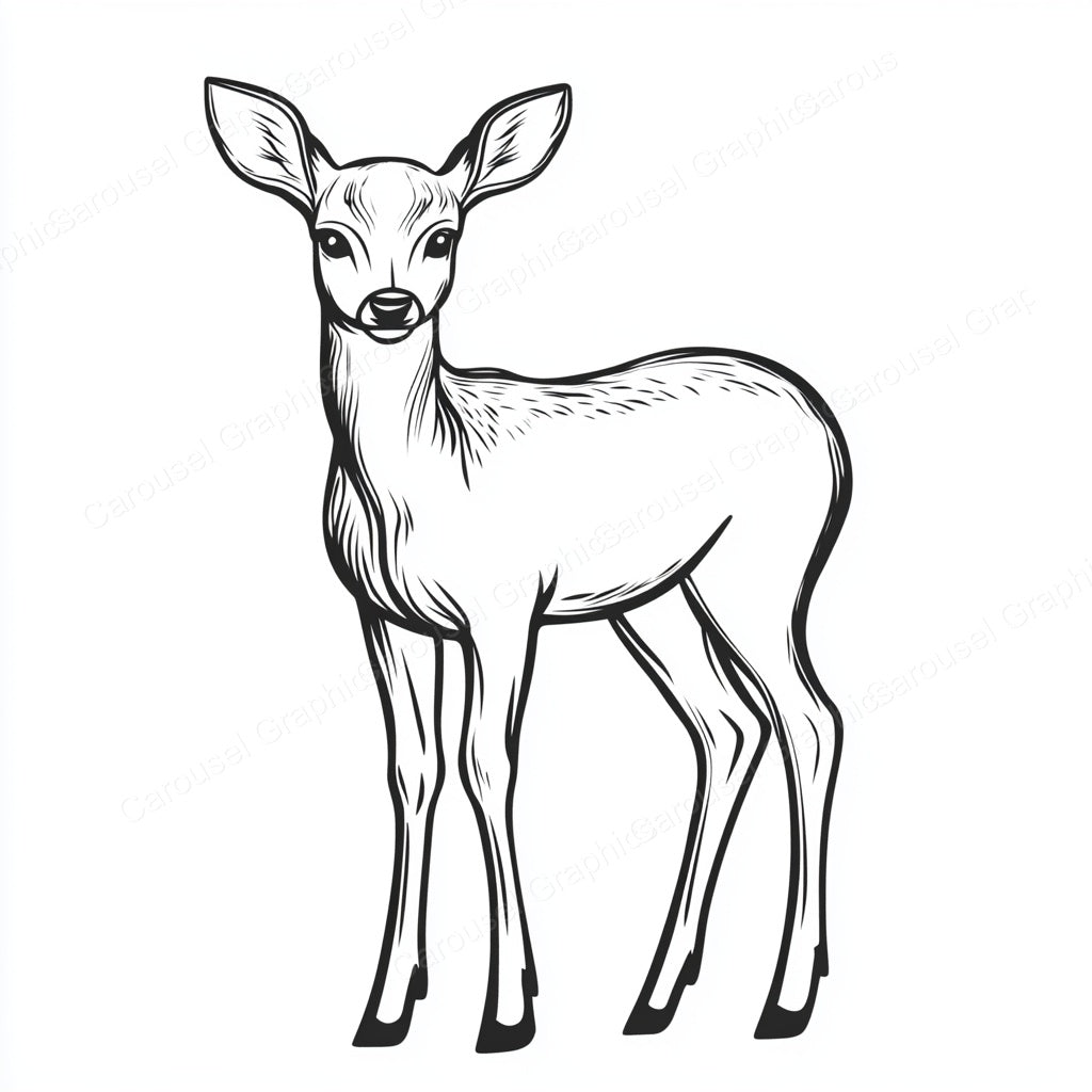 Deer Vector Graphic preview