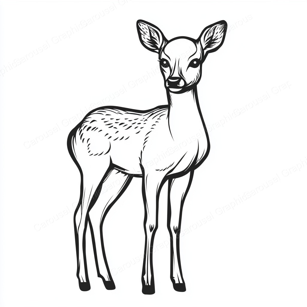 Deer Vector Graphic preview