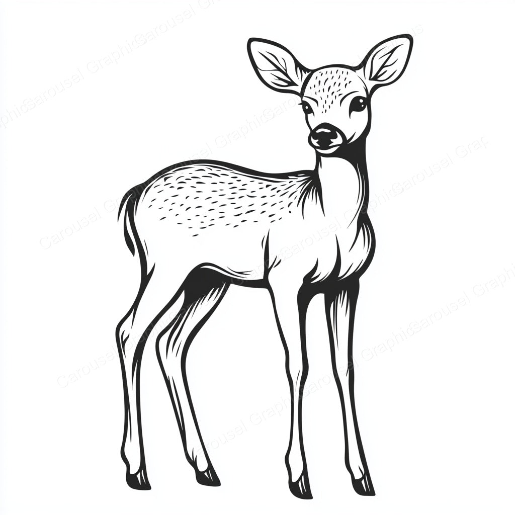 Deer Vector Graphic preview