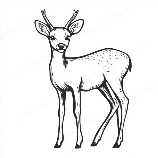 Deer Vector Graphic preview