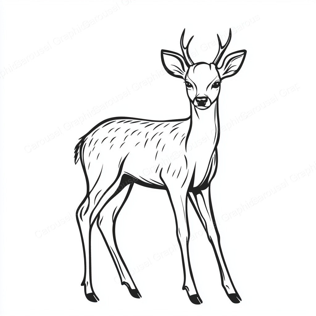 Deer Vector Graphic preview