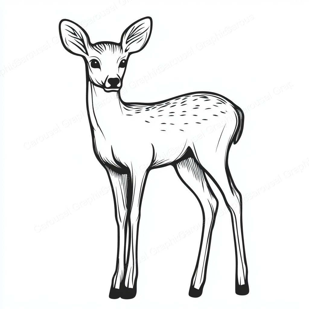 Deer Vector Graphic preview