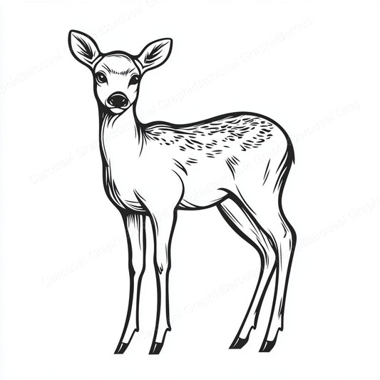 Deer Vector Graphic preview