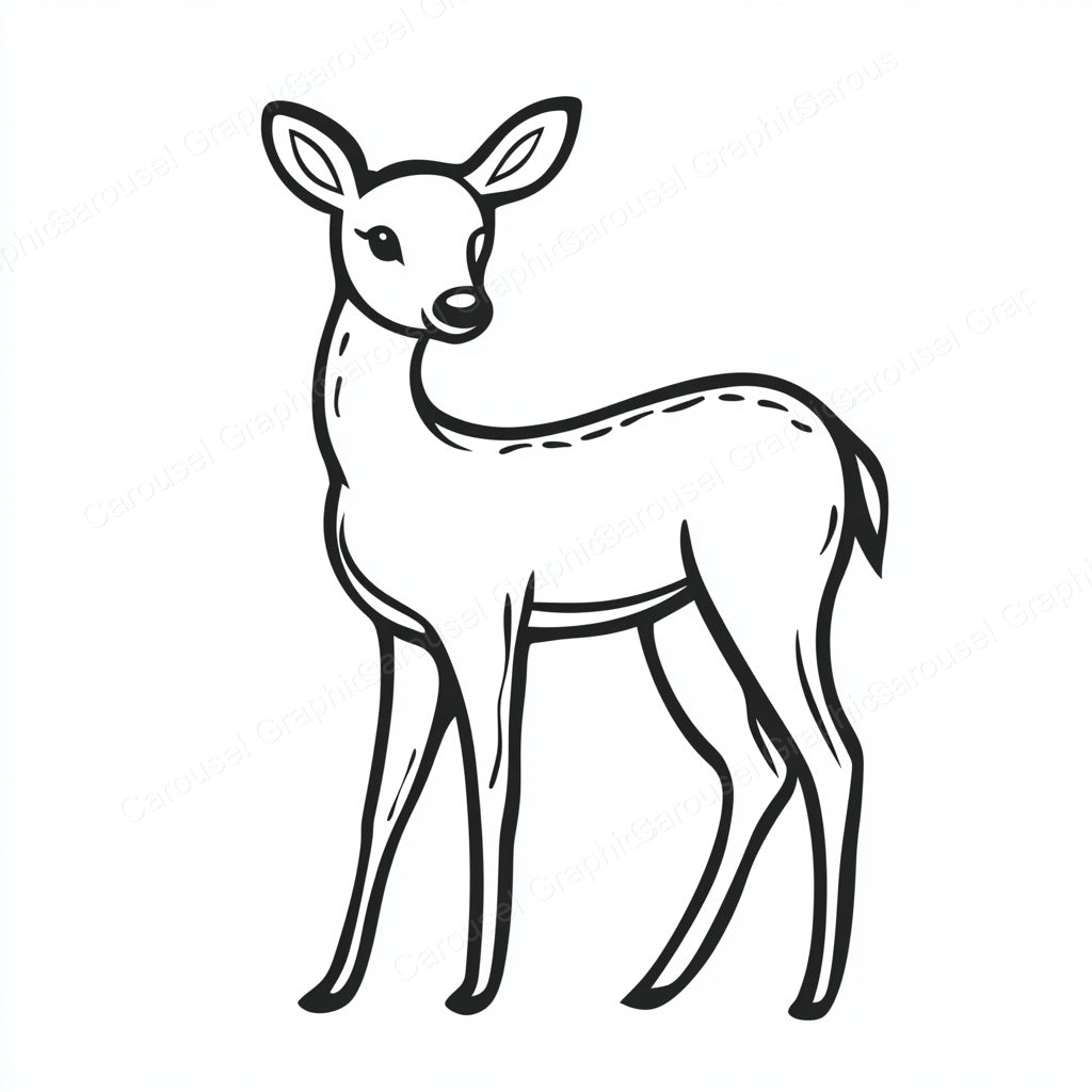 Deer Vector Graphic preview