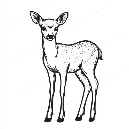 Deer Vector Graphic preview