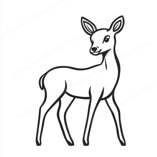 Deer Vector Graphic preview