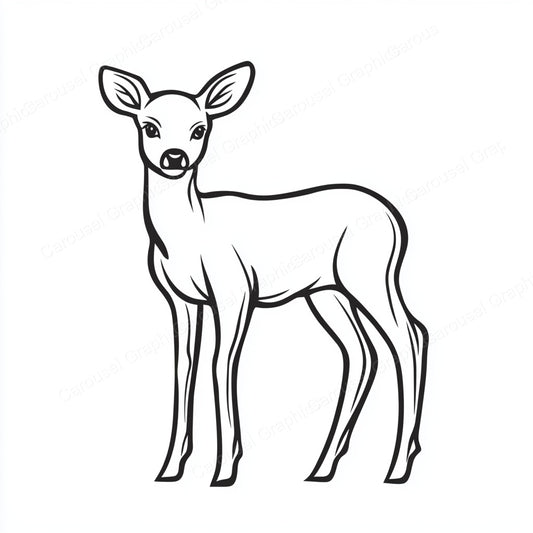 Deer Vector Graphic preview