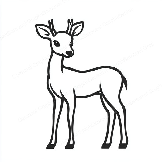 Deer Vector Graphic preview