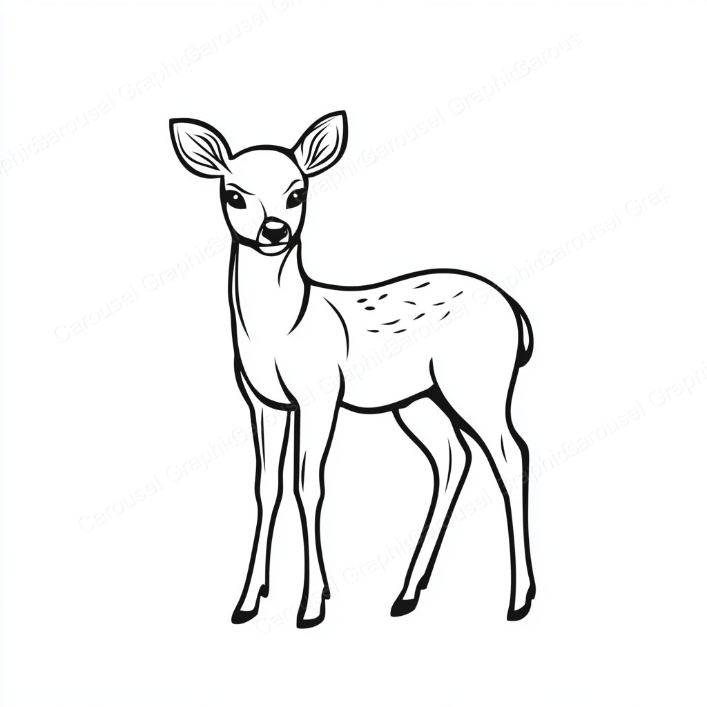 Deer Vector Graphic preview