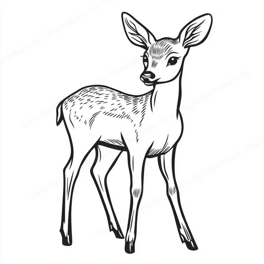 Deer Vector Graphic preview