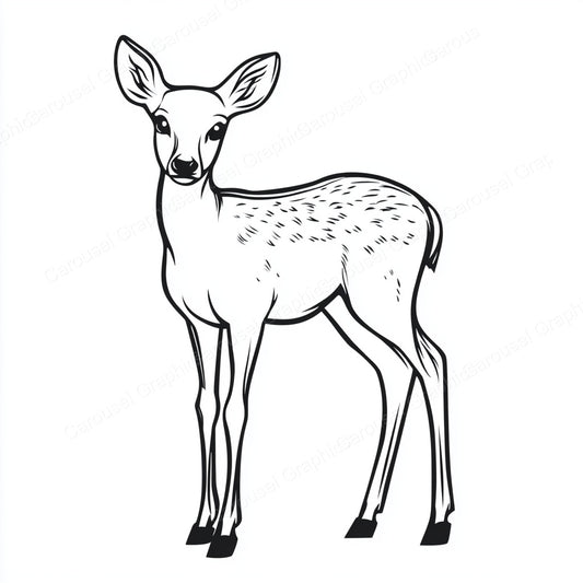 Deer Vector Graphic preview