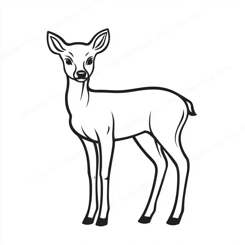 Deer Vector Graphic preview