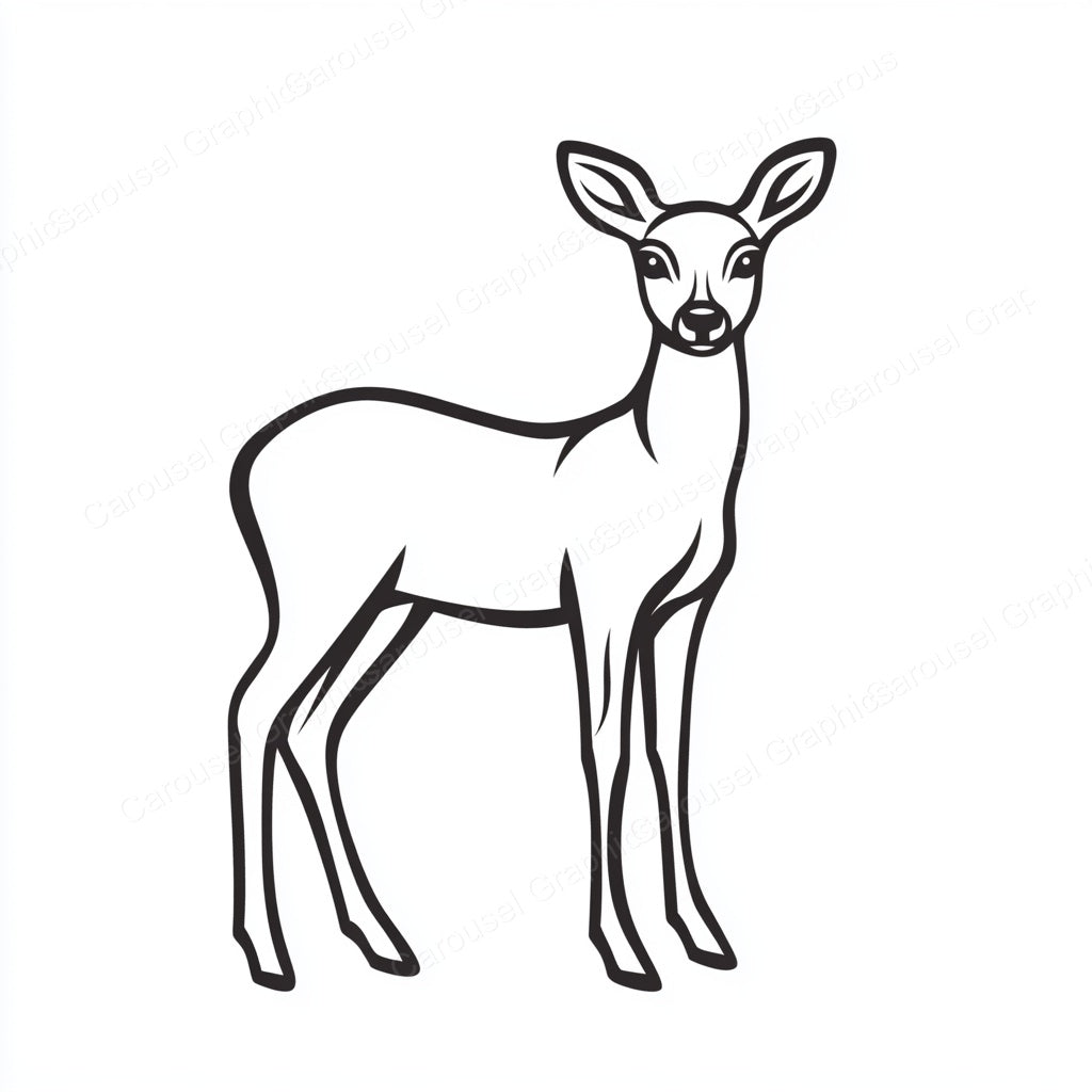 Deer Vector Graphic preview