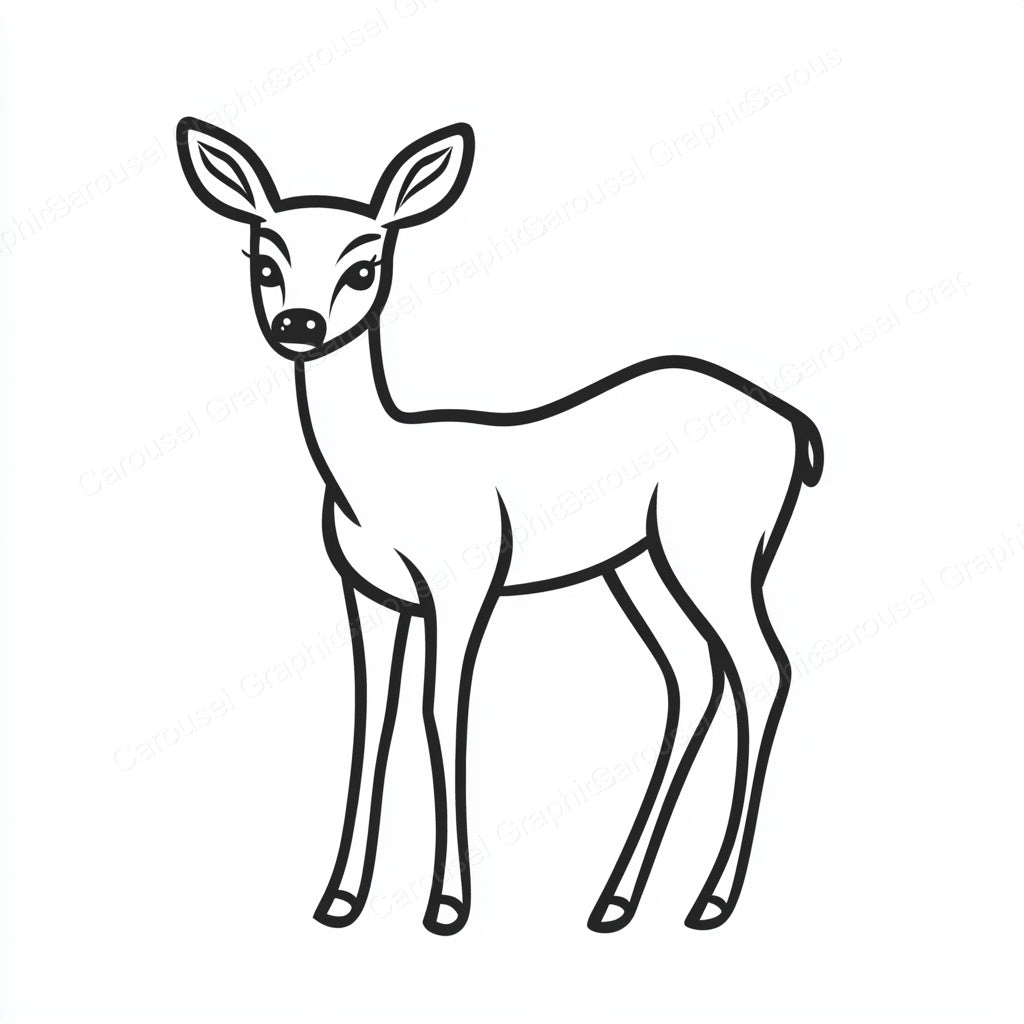 Deer Vector Graphic preview