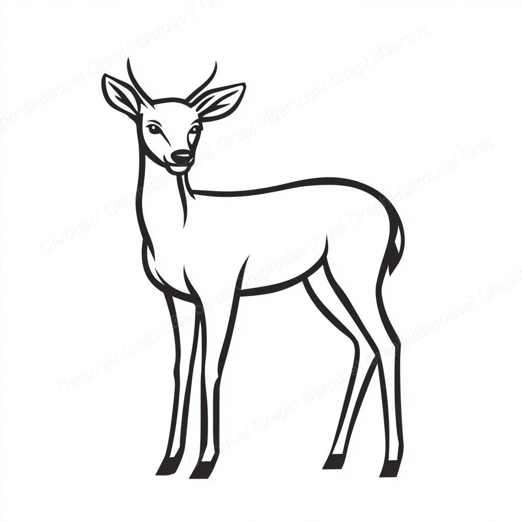 Deer Vector Graphic preview