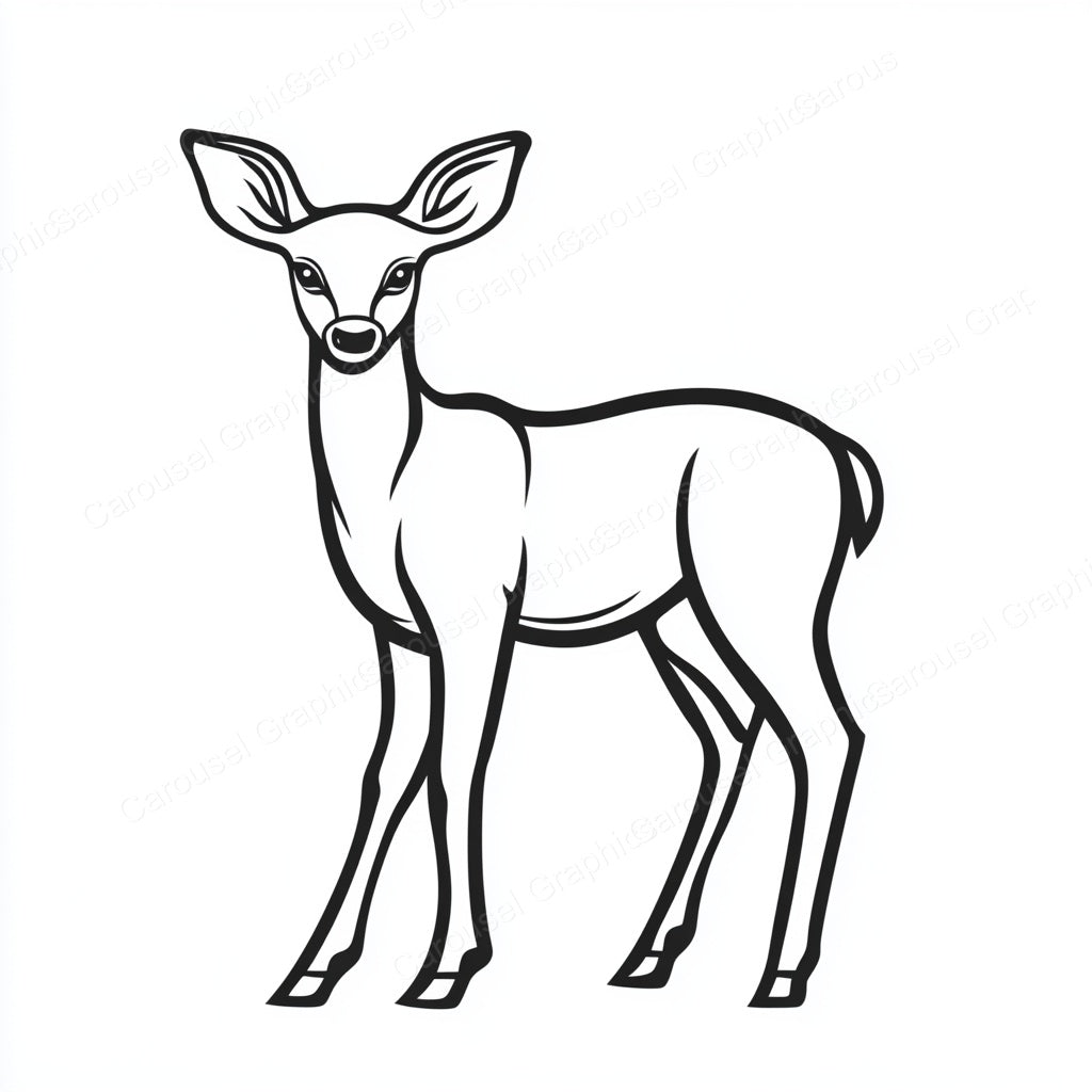 Deer Vector Graphic preview