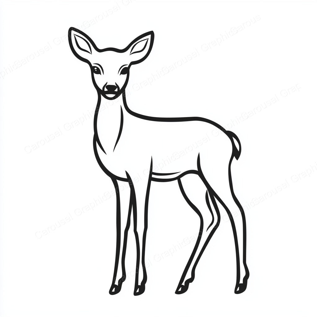 Deer Vector Graphic preview