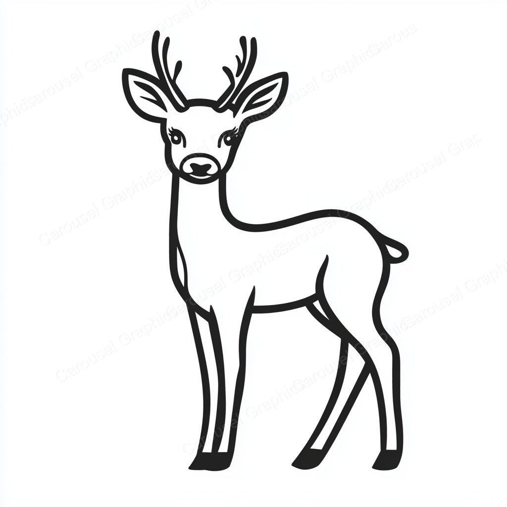 Deer Vector Graphic preview