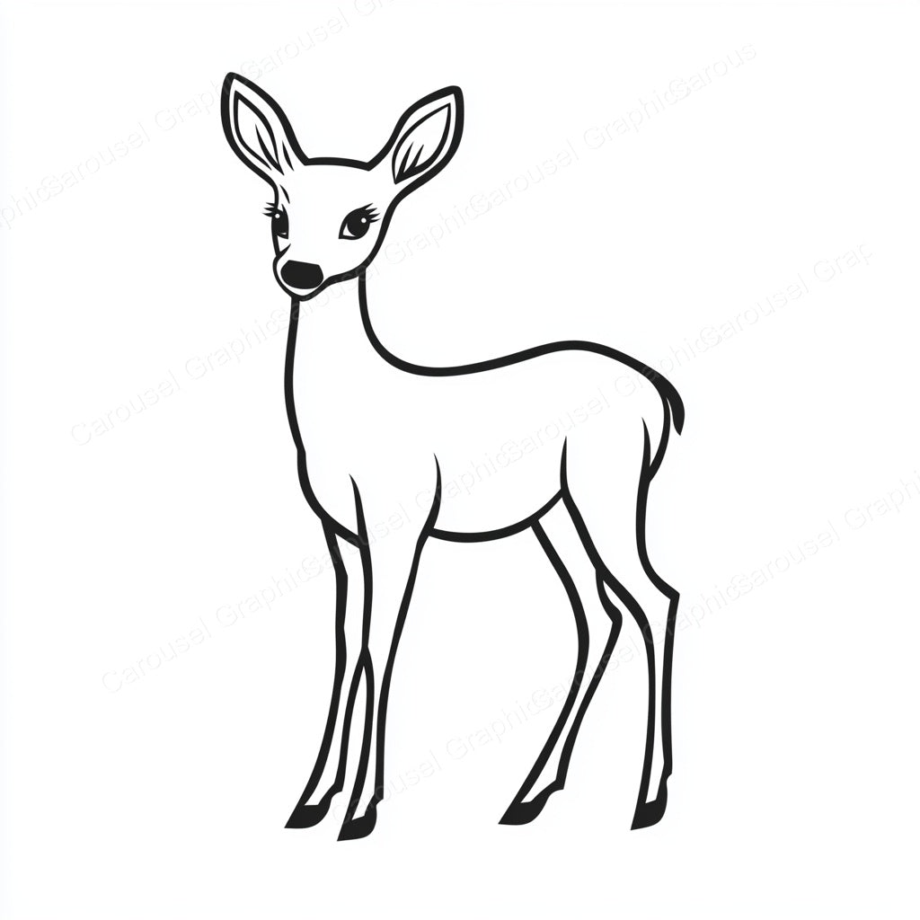 Deer Vector Graphic preview