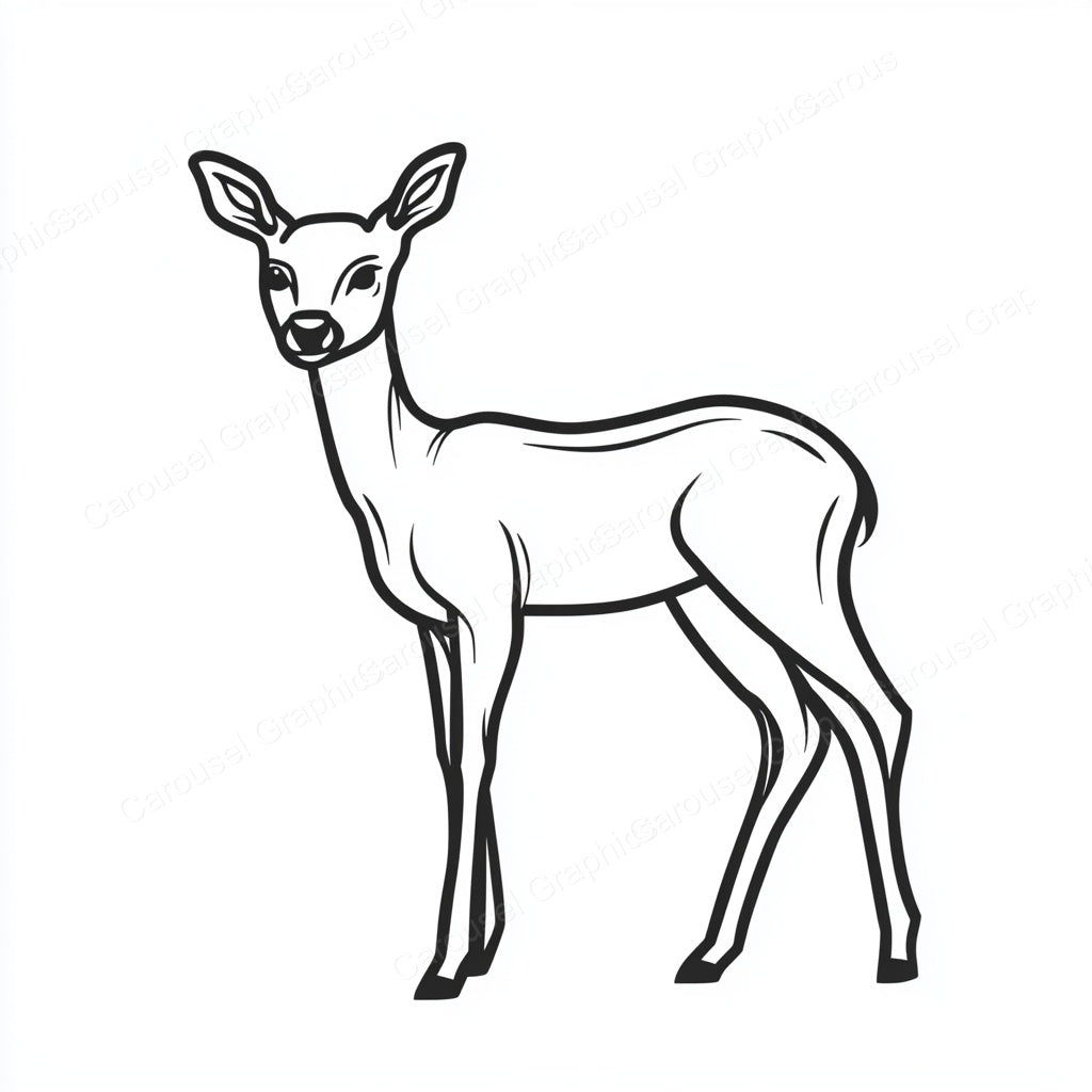 Deer Vector Graphic preview