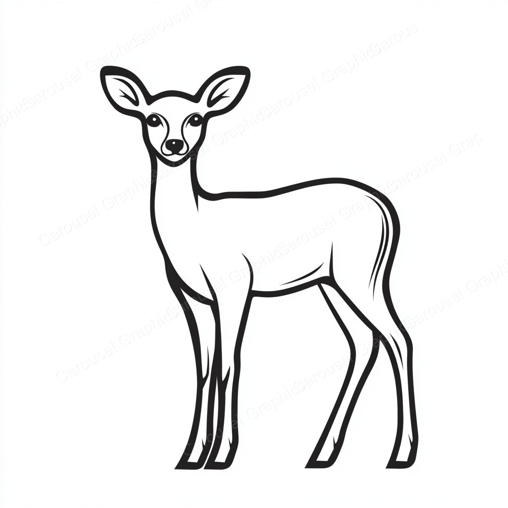 Deer Vector Graphic preview