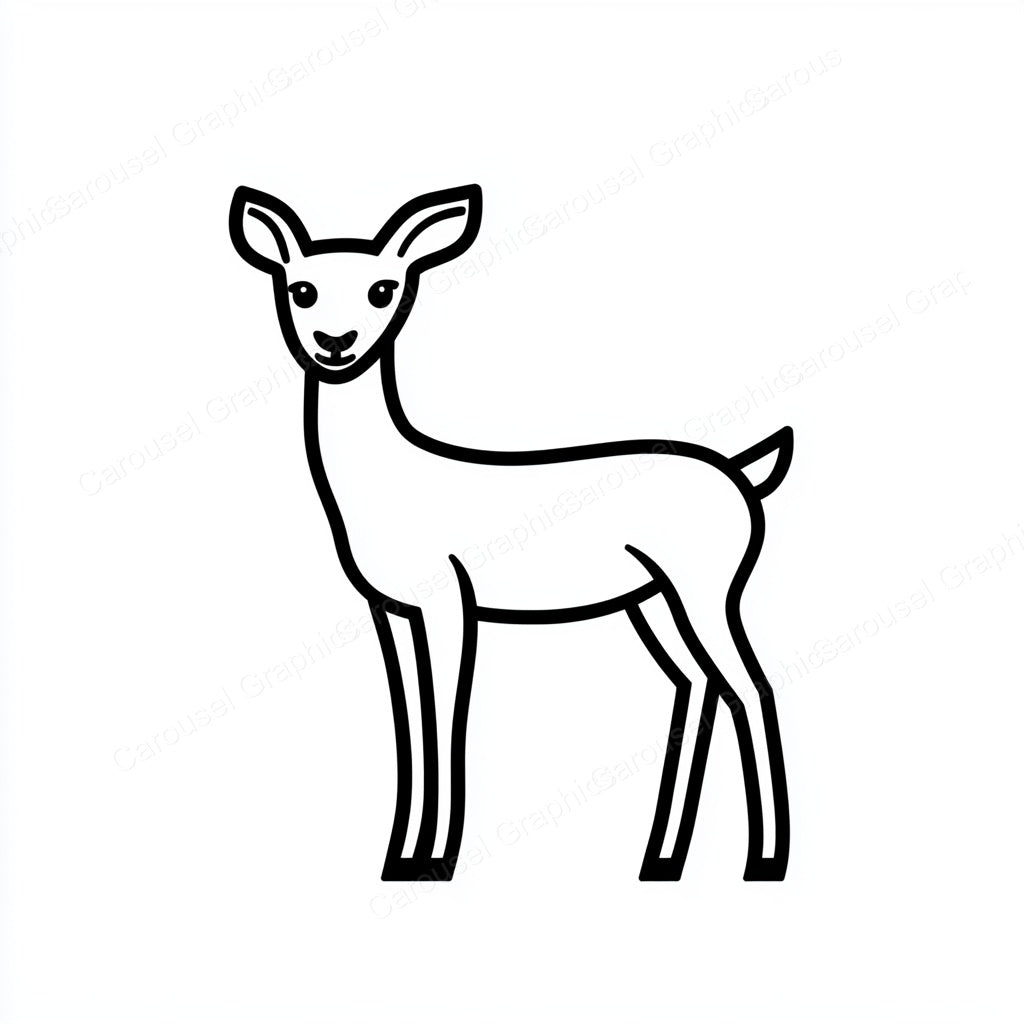 Deer Vector Graphic preview