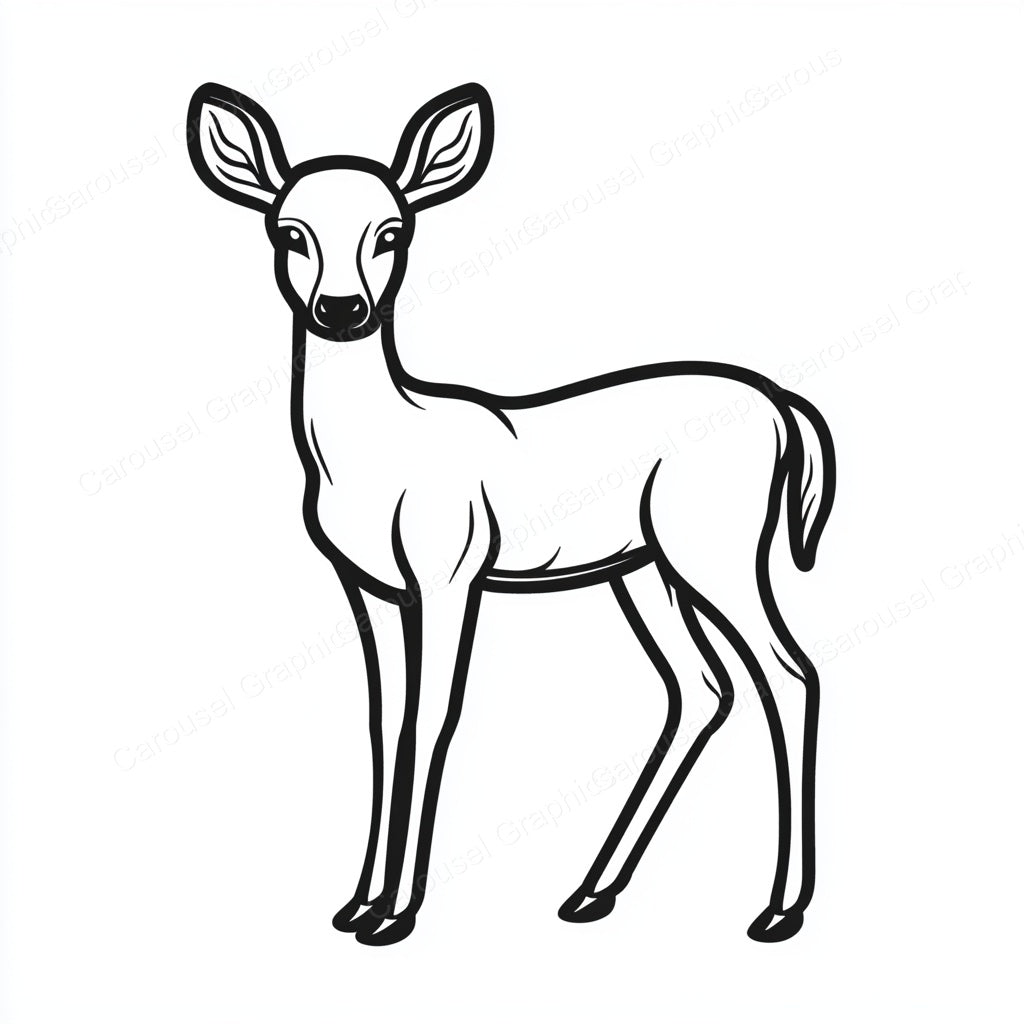 Deer Vector Graphic preview