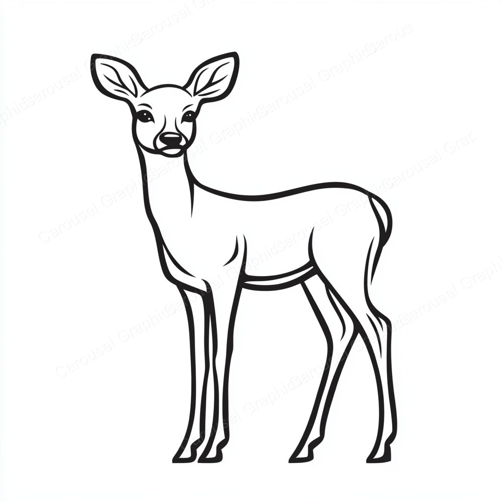 Deer Vector Graphic preview