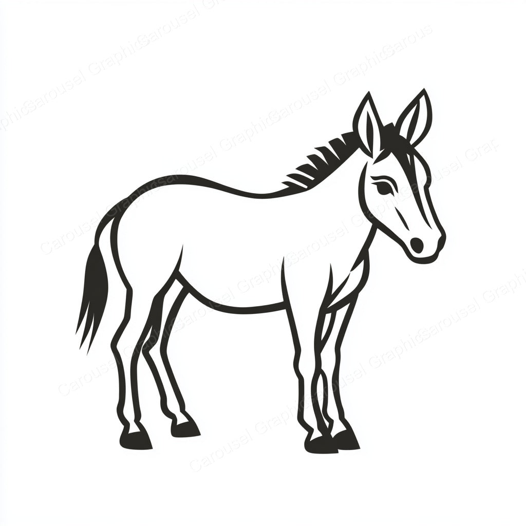 Donkey Vector Graphic preview